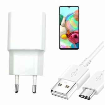 Smart Samsung A71 Oplader Snellader USB C