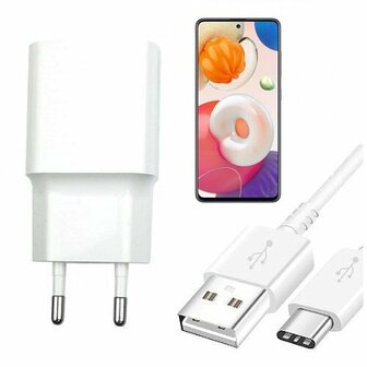 Samsung A51 Oplader Snellader USB C