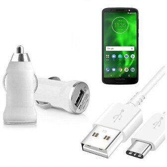 Autolader USB C Motorola Moto G6