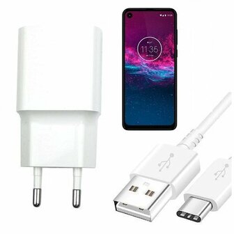 Motorola One Action Oplader Snellader 25W USB C