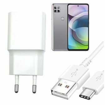 Motorola Moto G 5G Oplader Snellader USB C