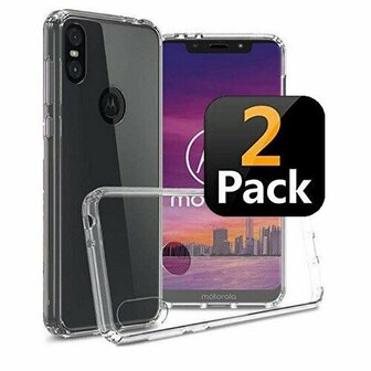 Motorola One Hoesje TPU Siliconen Transparant 2x