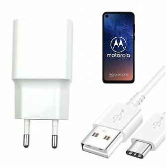 Motorola One Vision Oplader Snellader USB C