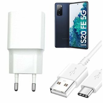 Smart Samsung S20 FE Oplader Snellader USB C