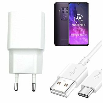 Motorola One Zoom Oplader Snellader USB C