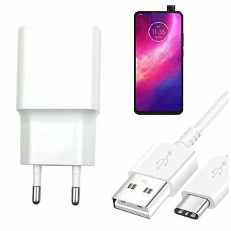 Motorola One Hyper Oplader Snellader USB C