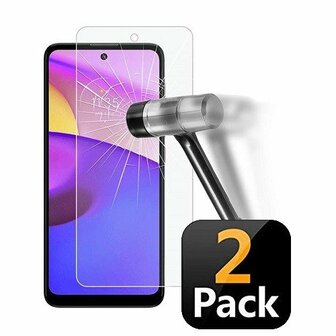 Motorola Moto E40 Screenprotector Beschermglas 2x