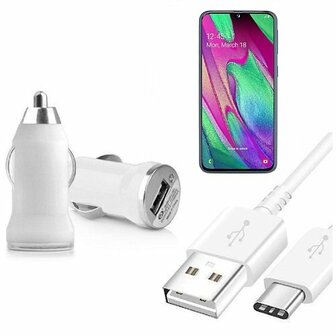 Autolader Samsung A40 USB C