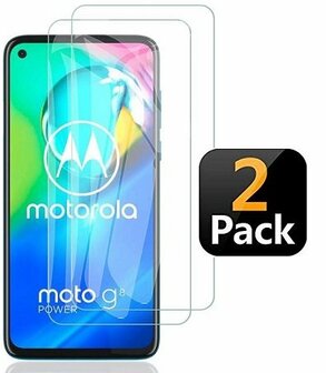 Motorola Moto G8 Power Screenprotector Beschermglas 2x
