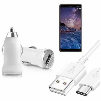 Nokia 7 PLUS Autolader USB C