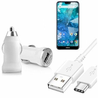 Autolader USB C Nokia 7.1