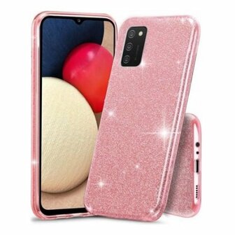 Samsung M31s Siliconen Glitter Hoesje Roze