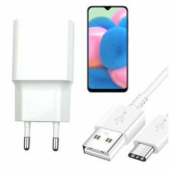 Samsung A30s Oplader Snellader USB C