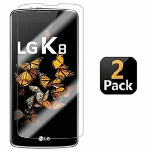 LG K8 Screenprotector Beschermglas 2x