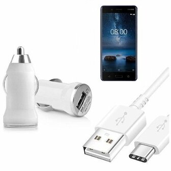 Nokia 8 Autolader USB C