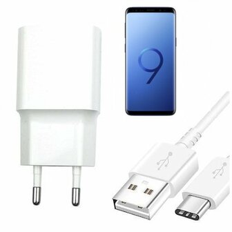 Smart Samsung S9 Oplader Snellader USB C