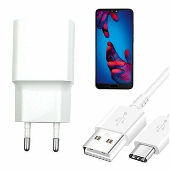 Smart Huawei P20 Oplader Snellader USB C