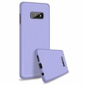 Samsung S10e Siliconen Hoesje Pastelkleur Paars