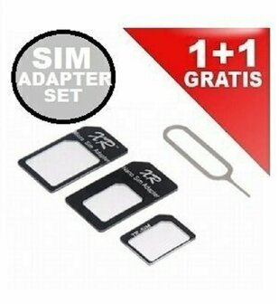 Nano / Micro Simkaart Adapter 3 in 1 Set