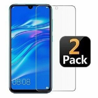 Huawei Y6 2019 Screenprotector Beschermglas 2 STUKS