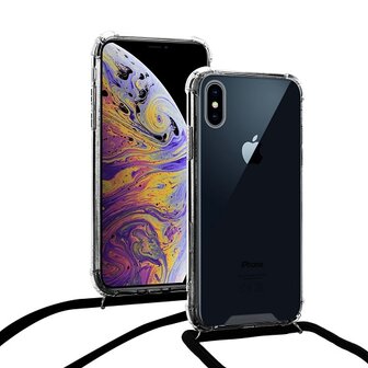 iphone xs max Hoesje Met Koord Transparant