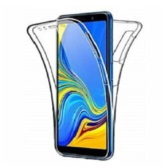 Samsung A7 2018 Hoesje Siliconen TPU Transparant Full Cover