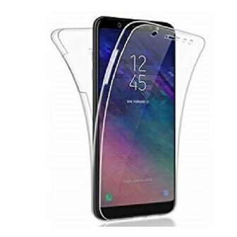 Samsung A6 2018 Hoesje Siliconen TPU Transparant Full Cover