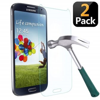 Samsung S4 Screenprotector Beschermglas 2 STUKS