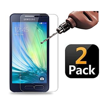 Samsung A3 2015 Screenprotector Beschermglas 2 STUKS