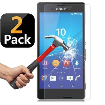 Sony Xperia M5 Screenprotector Beschermglas 2 STUKS