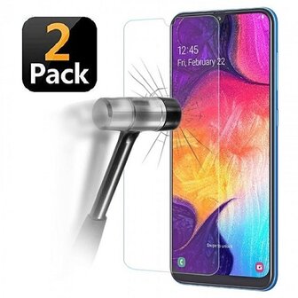 Samsung A70 Screenprotector Beschermglas 2 STUKS