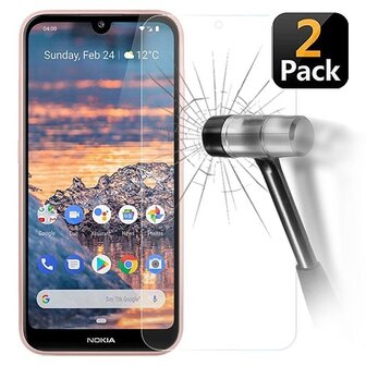 Nokia 4.2 Screenprotector Beschermglas 2 STUKS