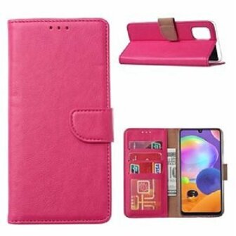 Samsung A52 4G Hoesje Met Pasjeshouder Bookcase Roze