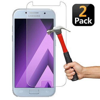 Samsung A5 2018 Screenprotector Beschermglas 2 STUKS