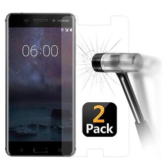 Nokia 6 2018 Screenprotector Beschermglas 2 STUKS