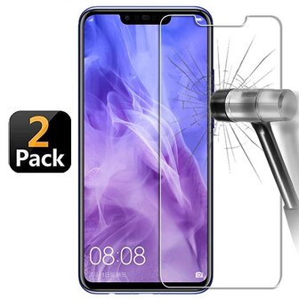 Huawei P Smart Plus 2018 Screenprotector Beschermglas 2 STUKS