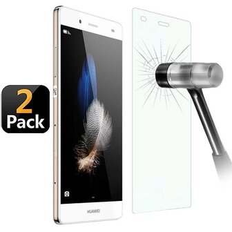 Huawei P8 Lite Screenprotector Beschermglas 2 STUKS