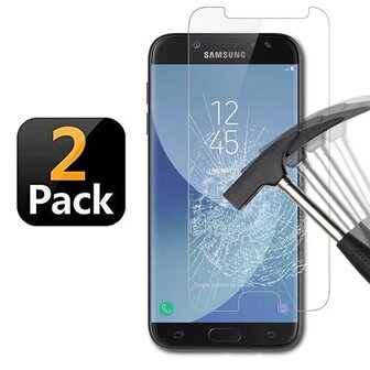 Samsung J7 Prime Screenprotector Beschermglas 2 STUKS