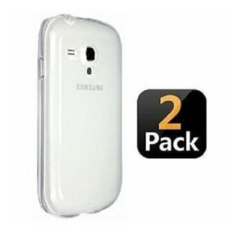 Samsung S3 Mini Hoesje Siliconen TPU Transparant 2 STUKS