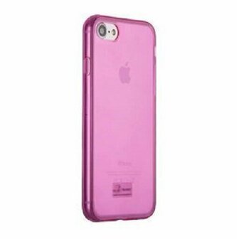 iPhone 7 Hoesje Case Siliconen Roze Transparant
