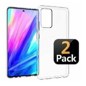 Samsung A52 4G Hoesje Siliconen TPU Transparant 2 STUKS