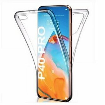 Huawei P40 Lite Hoesje Siliconen TPU Transparant Full Cover