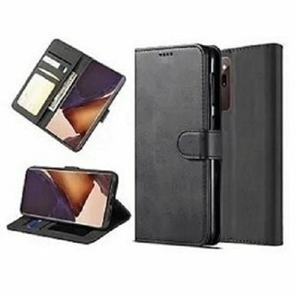 Samsung Note 20 Ultra Hoesje Met Pasjeshouder Bookcase Zwart