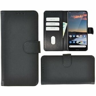 Nokia 5.3 Hoesje Met Pasjeshouder Bookcase Zwart