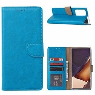 Samsung Galaxy S20 Ultra Hoesje Met Pasjeshouder Bookcase Turquoise