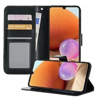 Samsung A32 5G Hoesje Met Pasjeshouder Bookcase Zwart