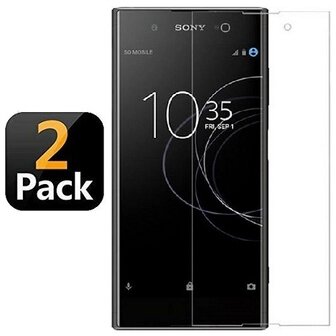 Sony Xperia XA1 Plus Screenprotector Beschermglas 2 STUKS