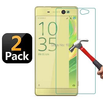 Sony Xperia XA Ultra Screenprotector Beschermglas 2 STUKS