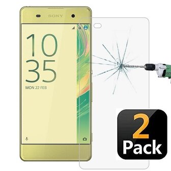 Sony Xperia XA Screenprotector Beschermglas 2 STUKS