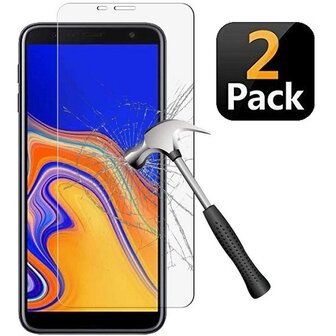 Samsung J4 2018 Screenprotector Beschermglas 2 STUKS